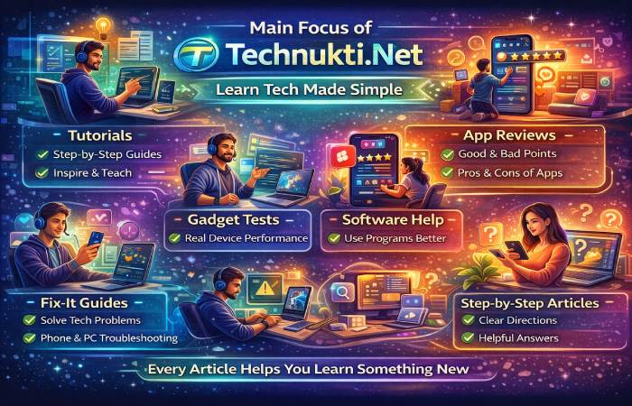main focus of technukti net