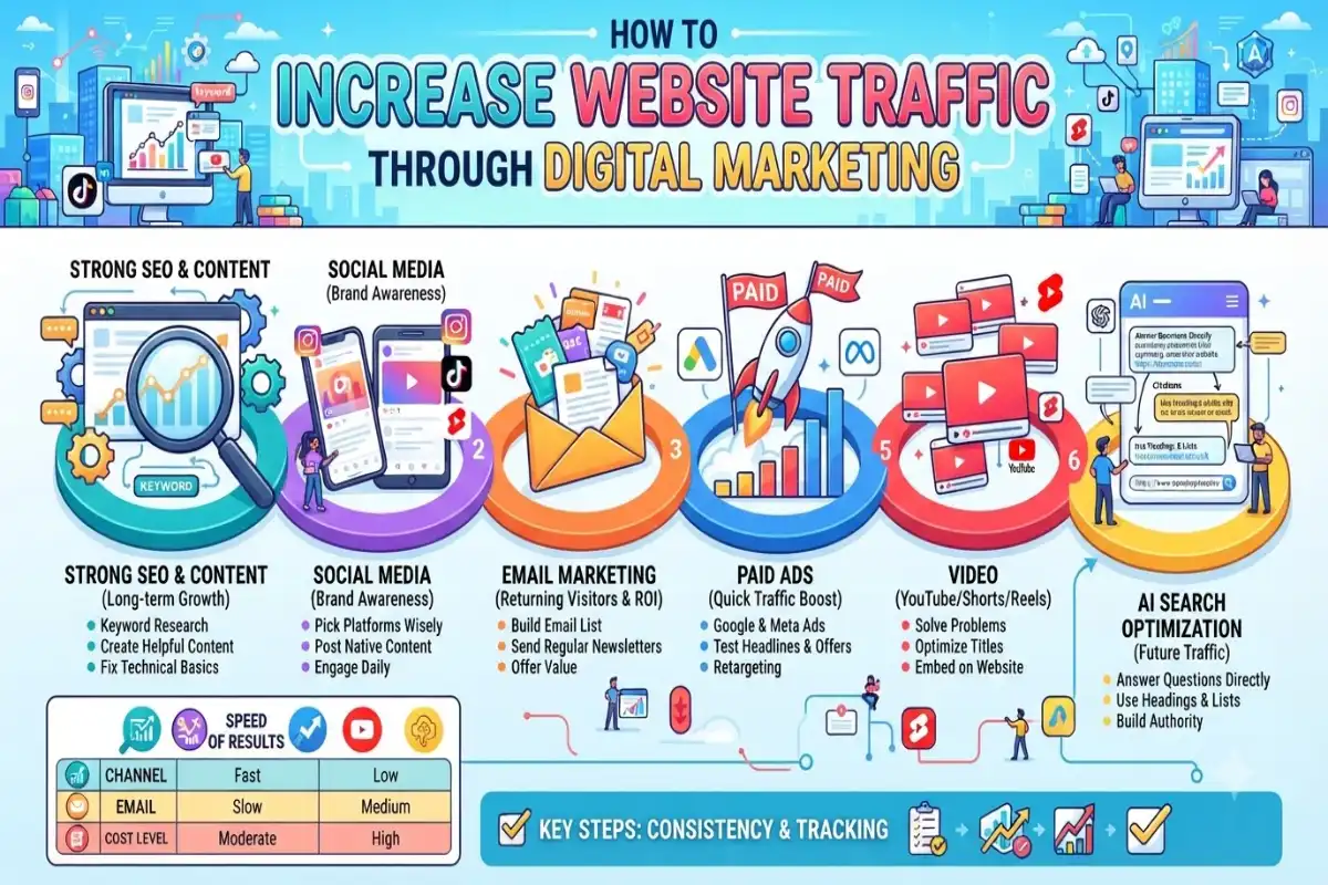 increase website traffic