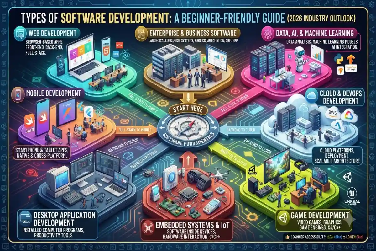 types of software development